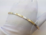 Bracelet en or 10 karat 2 tons Solid - orquebec