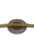 Bracelet Franco 4mm Coupe Diamond Cut en or 10K - orquebec
