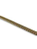 Bracelet Franco 4mm Coupe Diamond Cut en or 10K - orquebec