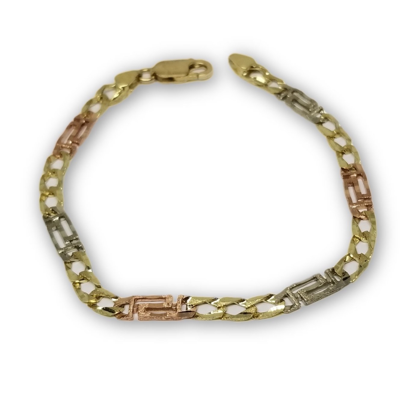 Bracelet goumette Versace en or 10K - orquebec