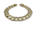 Bracelet Gourmette 12mm  Reservible en or 10k - orquebec