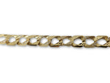 Bracelet Gourmette DC3 avec Zircon en or 10k 12mm - orquebec