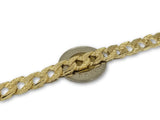 Bracelet Gourmette style nugget en or 10k - orquebec