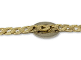 Bracelet Gourmette style nugget en or 10k - orquebec