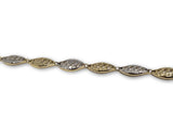 Bracelet Greek design 2 tons en or 10K Coupe Diamond Cut - orquebec