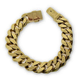 Bracelet Miami cuban Link 14K Solid Remplie 14mm - orquebec