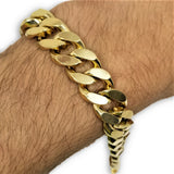 Bracelet Miami cuban Link 14K Solid Remplie 14mm - orquebec