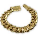 Bracelet Miami cuban Link 14K Solid Remplie 14mm - orquebec