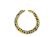 Bracelet Miami Cuban Link Diamond Cut en or 10k 9mm - orquebec