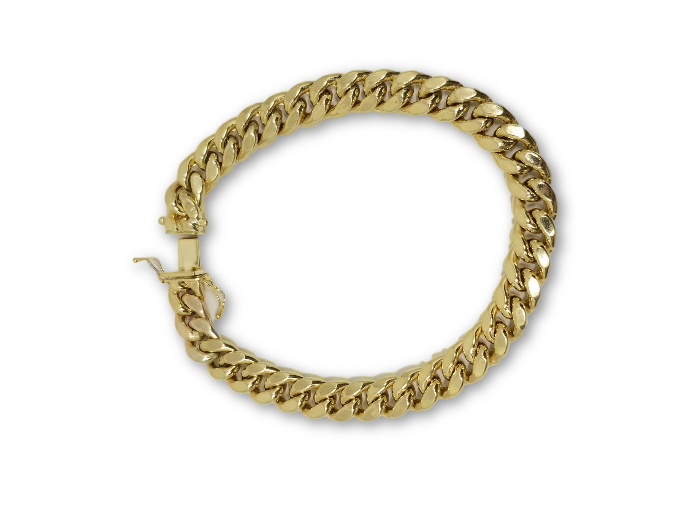 Bracelet Miami Cuban Link en or 10k Box Lock 9mm - orquebec