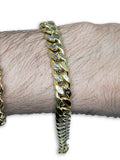 Bracelet MiamiCubanLink  9mm en or 10K Coupe Diamond cut - orquebec