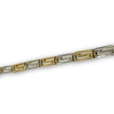 Bracelet Versace 2 tons en or 10K coupe Diamond Cut - orquebec