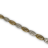 Bracelet Versace en or 10k 2 tons diamond cut - orquebec