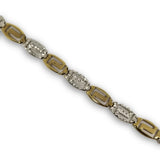 Bracelet Versace en or 10k 2 tons diamond cut - orquebec