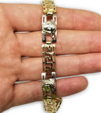 Bracelet Versace en or 2 tons 10k G lock 9.5mm - orquebec