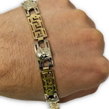 Bracelet Versace en or 2 tons 10k G lock 9.5mm - orquebec