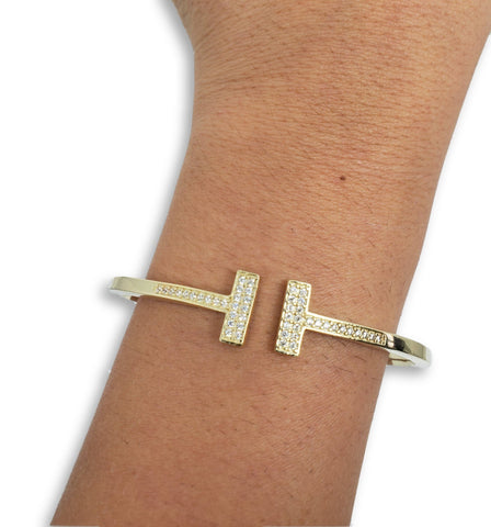 Bracelet2 en or 10K / Bangle2 in 10K gold - orquebec