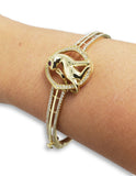 Bracelet3 en or 10K / Bangle3 in 10K gold - orquebec