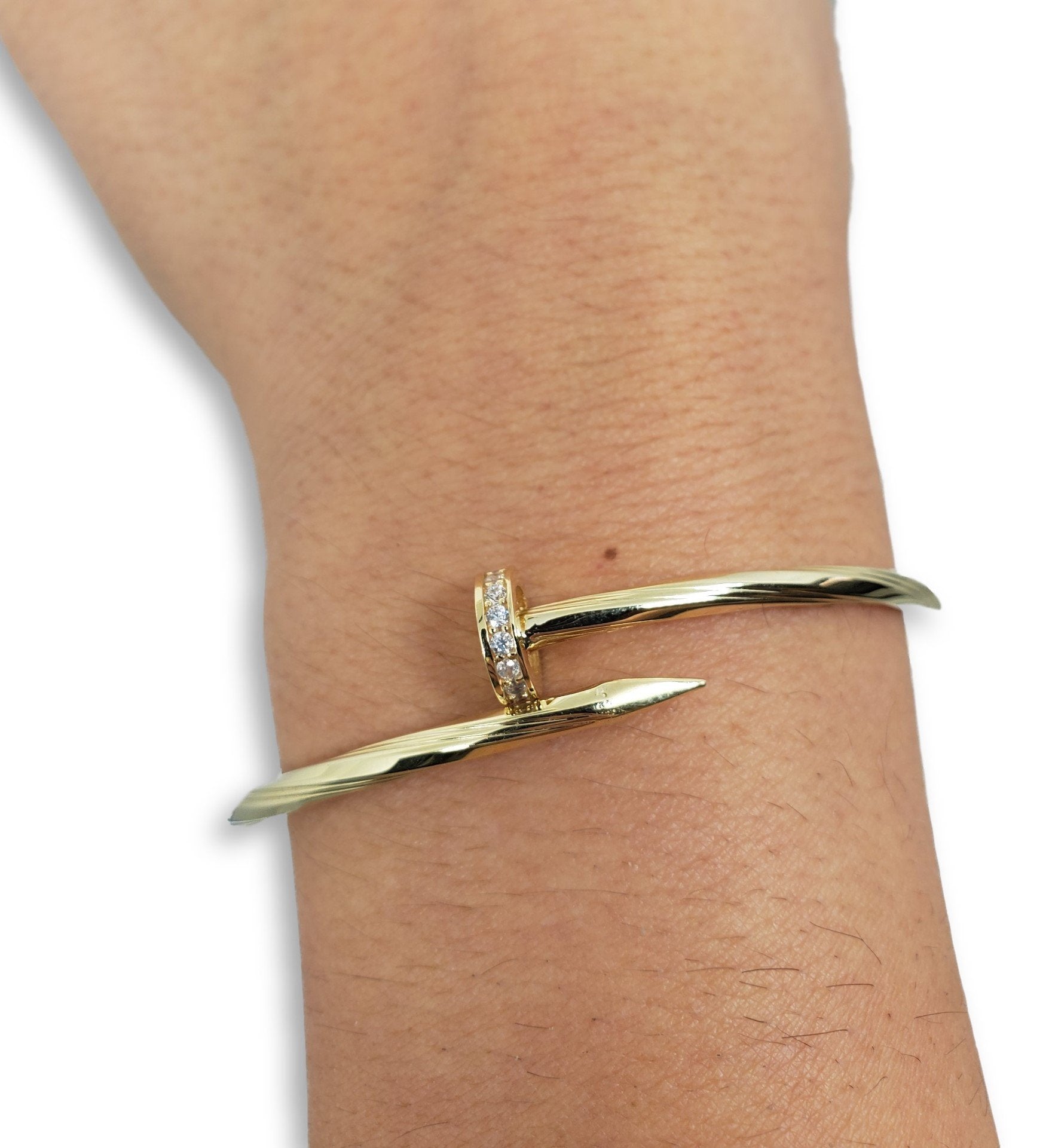 Bracelet5 en or 10K / Bangle5 in 10K gold - orquebec