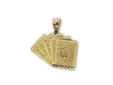 Carte de jeux Flush en or 10k Diamond Cut - orquebec