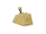 Carte de jeux Flush en or 10k Diamond Cut - orquebec