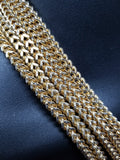 CHAINE FRANCO EN OR 10K 6MM Diamond Cut | Franco Chain 6mm For Men in Gold 10kt Diamond Cut-Gold Custom