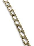 Chaine Gourmette Coupe Diamants 10K Gold Chain Diamond Cut Curb-Gold Custom