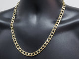 Chaine Gourmette Coupe Diamants 8MM | 10K Gold Chain Curb 8MM-Gold Custom