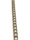 Chaine Gourmette Coupe Diamants 8MM | 10K Gold Chain Curb 8MM-Gold Custom