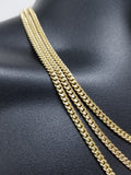 Chaine Miami Cuban Link 4mm en or 10k Italien | Miami Cuban Link Chain for Men 4mm Italian Yellow Gold 10k MC40-Gold Custom