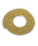 Chaine Miami Cuban Link 4mm en or 10k Italien | Miami Cuban Link Chain for Men 4mm Italian Yellow Gold 10k MC40-Gold Custom