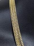 Chaine Miami Cuban Link 3mm en or 10k Italien | Miami Cuban Link Chain for Men 3mm Italian Yellow Gold 10k MC30-Gold Custom