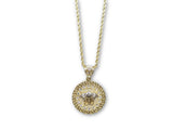 cha?®ne torsade en or 10k + m?©daillon versace 2019 en or 10k - orquebec