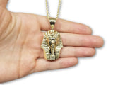 chaine torsade en or 10k + Pharaon en or 10k Diamond Cut - orquebec