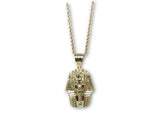 chaine torsade en or 10k + Pharaon en or 10k Diamond Cut - orquebec