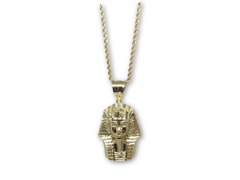 chaine torsade en or 10k + Pharaon en or 10k Diamond Cut - orquebec