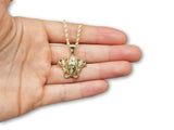 Cha?®ne torsader en or 10k + t??te de versace en or 10k - orquebec