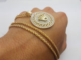 Collier Masst en or 10 karat style versace - orquebec