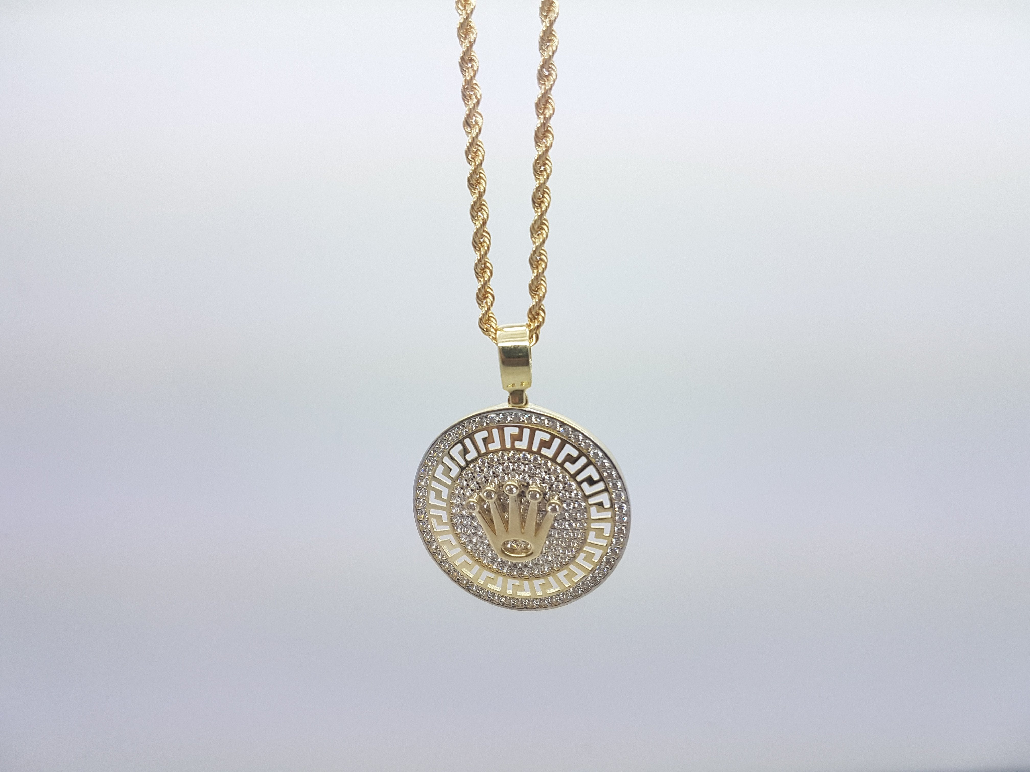 Collier Masst en or 10 karat style versace - orquebec