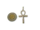 Croix ?‰gyptien Ankh2 Cristalliser en or 10k - orquebec