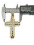 Croix jesus en or 10k Style bullet GCP-805 - orquebec