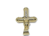 Croix jesus en or 10k Style bullet GCP-805 - orquebec