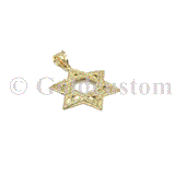 Star de David SOD-006 style nugget en or 10 karat - orquebec