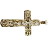 High Polish 10K Holy Cross Religious Charm Pendant - orquebec