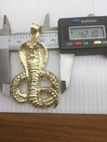 Large Serpent en or 10 karat Diamond Cut - orquebec