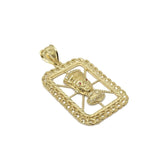 Medaillon cuban link Egyptien en or 10 karat - orquebec