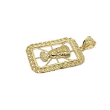 Medaillon cuban link Egyptien en or 10 karat - orquebec