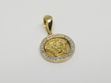 Medaillon Versace 0.10ct Diamants en or 10 karat taille petit - orquebec