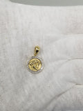 Medaillon Versace 0.10ct Diamants en or 10 karat taille petit - orquebec