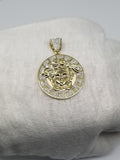 Medaillon Versace 0.35ct de diamants taille moyen en or 10 karat - orquebec